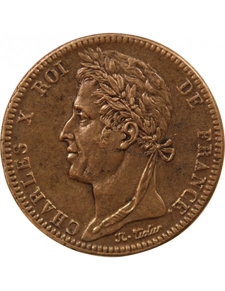 Guyane Française Charles X 10 centimes Bronze 1829 A Paris