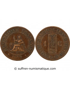 COCHINCHINE FRANCAISE - CENTIEME BRONZE 1879 A PARIS