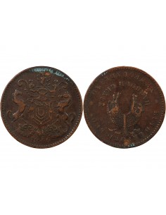 TERRE-NEUVE, RUTHERFORD BROS - JETON 1/2 PENNY - 1846 HARBOUR GRACE 2