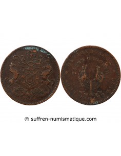 TERRE-NEUVE, RUTHERFORD BROS - JETON 1/2 PENNY - 1846 HARBOUR GRACE