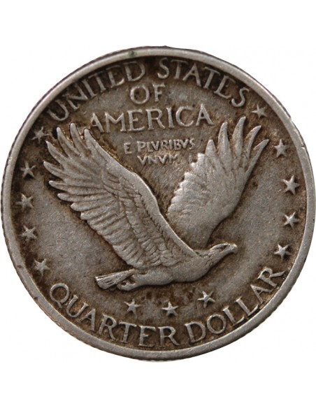 ETATS UNIS - 1/4 DOLLAR ARGENT "Standing Liberty Quarter" 1920 PHILADELPHIE