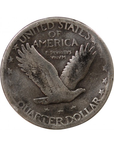 ETATS UNIS - 1/4 DOLLAR ARGENT "Standing Liberty Quarter" 1925 PHILADELPHIE
