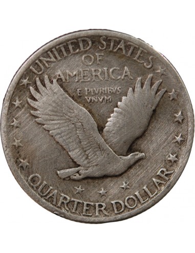 ETATS UNIS - 1/4 DOLLAR ARGENT "Standing Liberty Quarter" 1917 PHILADELPHIE