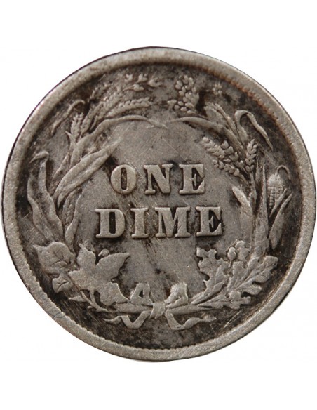 ETATS UNIS - BARBER DIME ARGENT 1897 PHILADELPHIE