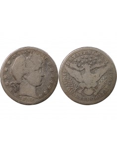 ETATS UNIS - 1/4 DOLLAR ARGENT "BARBER Quarter" 1915 PHILADELPHIE 2