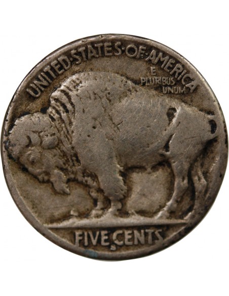 ETATS UNIS - 5 CENTS "Buffalo Nickel" 1916 S SAN FRANCISCO