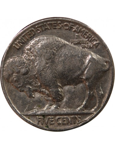 ETATS UNIS - 5 CENTS "Buffalo Nickel" 1937 PHILADELPHIE