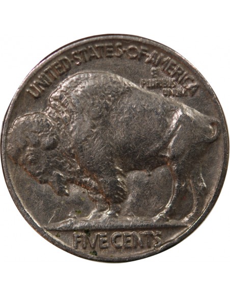 ETATS UNIS - 5 CENTS "Buffalo Nickel" 1937 PHILADELPHIE