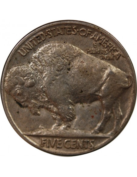 ETATS UNIS - 5 CENTS "Buffalo Nickel" 1918 PHILADELPHIE