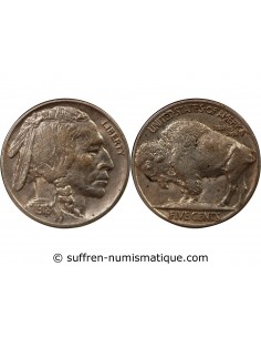 ETATS UNIS - 5 CENTS "Buffalo Nickel" 1918 PHILADELPHIE