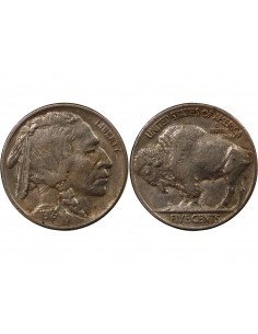 ETATS UNIS - 5 CENTS "Buffalo Nickel" 1918 PHILADELPHIE 2