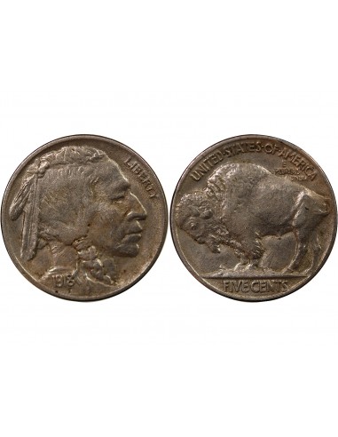 ETATS UNIS - 5 CENTS "Buffalo Nickel" 1918 PHILADELPHIE
