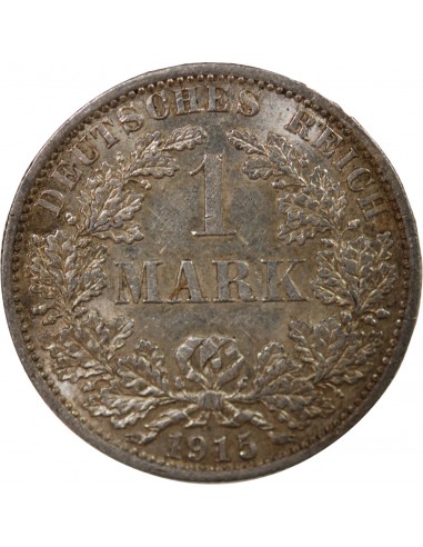 ALLEMAGNE, GUILLAUME II - 1 MARK ARGENT 1915 A BERLIN