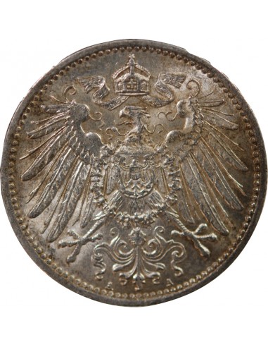 ALLEMAGNE, GUILLAUME II - 1 MARK ARGENT 1915 A BERLIN