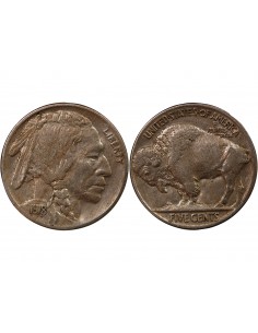 ETATS UNIS - 5 CENTS "Buffalo Nickel" 1918 PHILADELPHIE 2