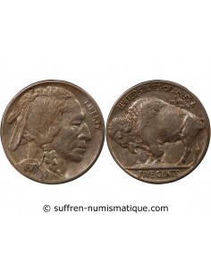 ETATS UNIS - 5 CENTS "Buffalo Nickel" 1918 PHILADELPHIE