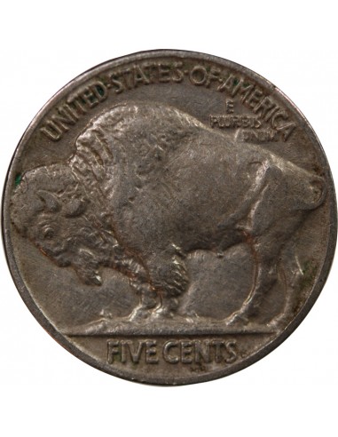 ETATS UNIS - 5 CENTS "Buffalo Nickel" 1937 PHILADELPHIE
