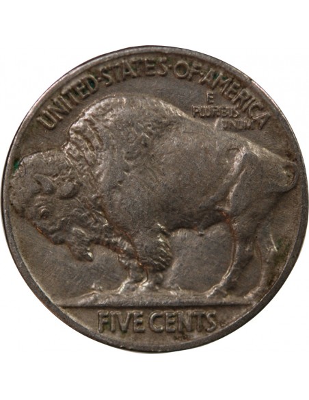 ETATS UNIS - 5 CENTS "Buffalo Nickel" 1937 PHILADELPHIE