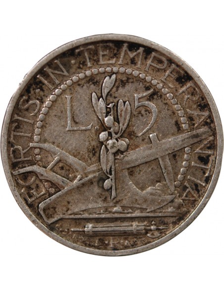 SAINT MARIN - 5 LIRE ARGENT 1935 ROME