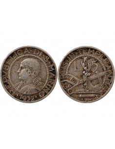 SAINT MARIN - 5 LIRE ARGENT 1935 ROME 2