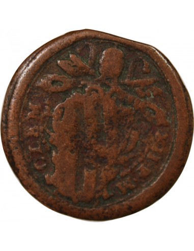 ETATS PONTIFICAUX, CLEMENT XII - QUATTRINO GUBBIO 1730-1740