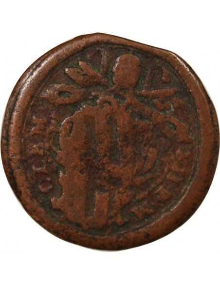 ETATS PONTIFICAUX, CLEMENT XII - QUATTRINO GUBBIO 1730-1740