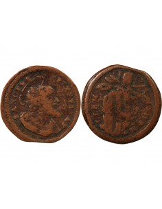 ETATS PONTIFICAUX, CLEMENT XII - QUATTRINO GUBBIO 1730-1740 2