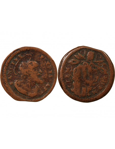 ETATS PONTIFICAUX, CLEMENT XII - QUATTRINO GUBBIO 1730-1740