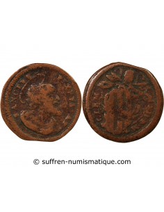 ETATS PONTIFICAUX, CLEMENT XII - QUATTRINO GUBBIO 1730-1740