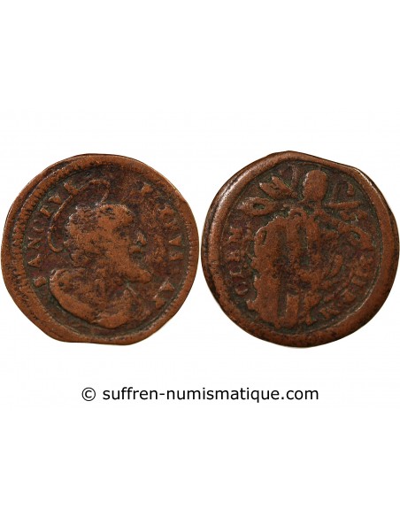 ETATS PONTIFICAUX, CLEMENT XII - QUATTRINO GUBBIO 1730-1740