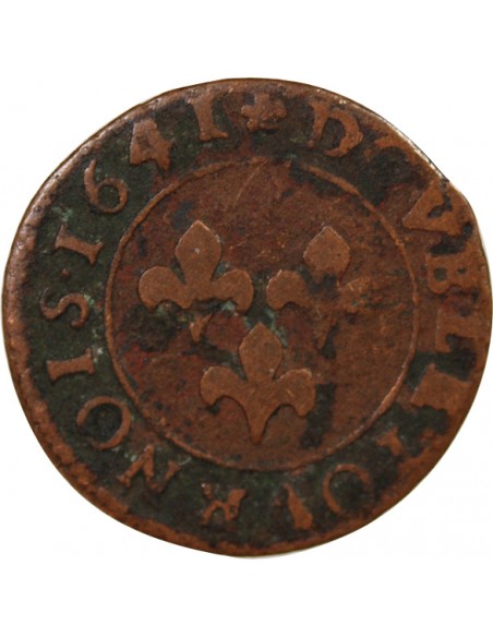 Frédéric-Henri d'Orange-Nassau Double Tournois Cuivre 1641 Orange