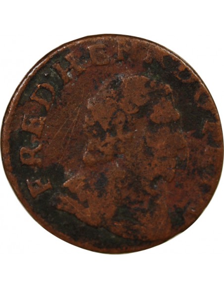 Frédéric-Henri d'Orange-Nassau Double Tournois Cuivre 1641 Orange