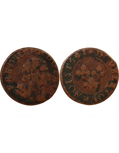 Frédéric-Henri d'Orange-Nassau 1 double tournois Cuivre 1641 Orange