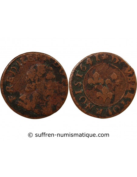 Frédéric-Henri d'Orange-Nassau 1 double tournois Cuivre 1641 Orange