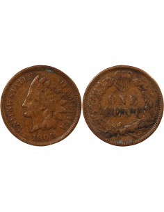 ETATS UNIS - 1 CENT "Indian Head" 1908 PHILADELPHIE 2