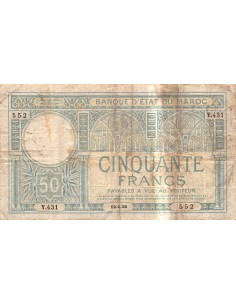 MAROC - 50 FRANCS 12/06/1929 2