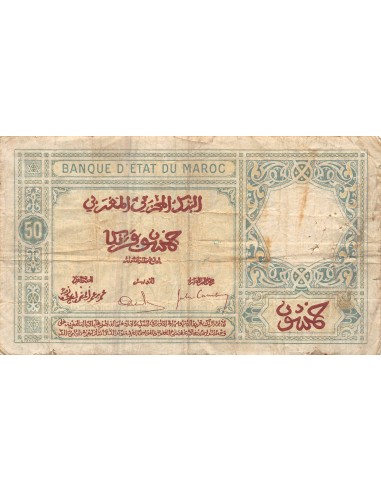 MAROC - 50 FRANCS 12/06/1929