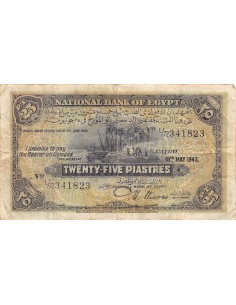 EGYPTE - 25 PIASTRES - 18/05/1943 2