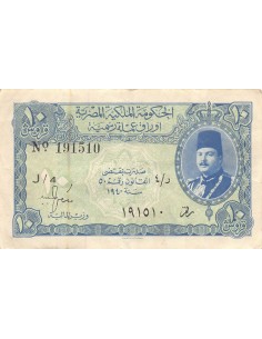 EGYPTE - 10 PIASTRES - 1940 2