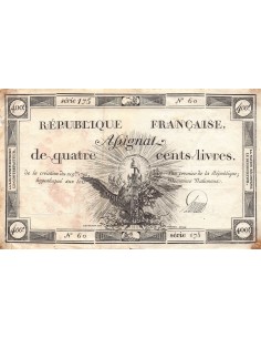 ASSIGNAT - 400 LIVRES - LOI DU 21 SEPTEMBRE 1792 - Série 175 2