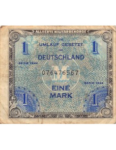 ALLEMAGNE, IMPRESSION AMERICAINE - 1 MARK SERIE 1944