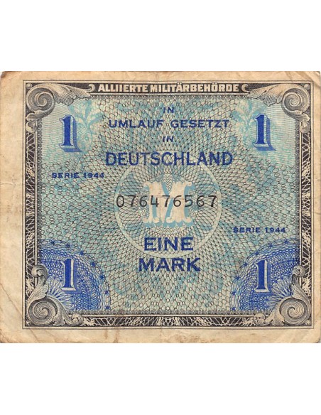 ALLEMAGNE, IMPRESSION AMERICAINE - 1 MARK SERIE 1944