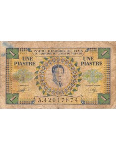 INDOCHINE FRANCAISE, VIETNAM - 1 PIASTRE 1953 2