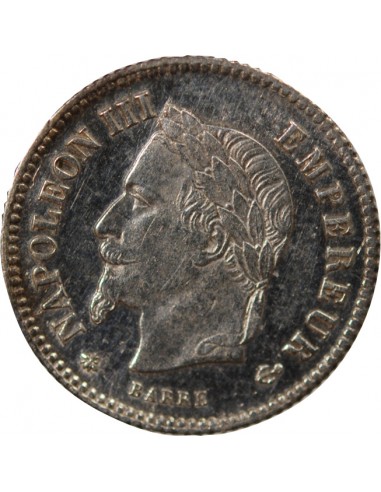 NAPOLEON III - 20 CENTIMES ARGENT 1867 A PARIS