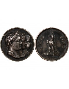 PREMIER EMPIRE - MEDAILLETTE ARGENT 1815 - QUINAIRE, FAMILLE IMPERIALE 2