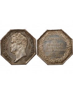 CHAMBRE DE COMMERCE D'ORLEANS, LOUIS PHILIPPE I - JETON ARGENT, POINCON LAMPE (1832-1841) 2