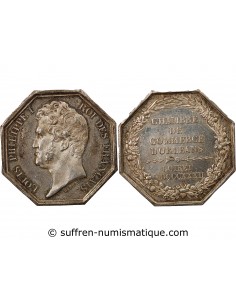 CHAMBRE DE COMMERCE D'ORLEANS, LOUIS PHILIPPE I - JETON ARGENT, POINCON LAMPE (1832-1841)