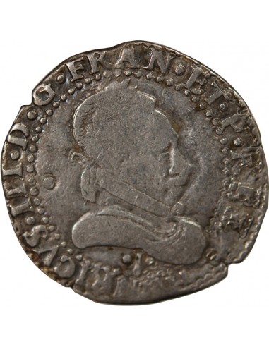 HENRI III - 1/2 FRANC AU COL PLAT 1587 I LIMOGES