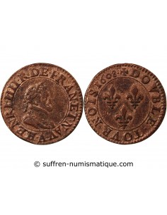 HENRI IV - DOUBLE TOURNOIS 1608 A PARIS
