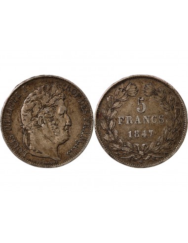 LOUIS PHILIPPE﻿ - 5 FRANCS ARGENT 1847 A PARIS
